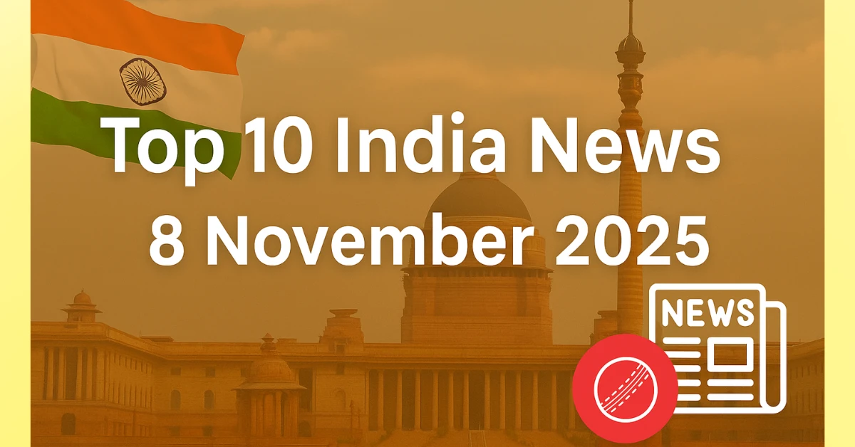 Top 10 News Of Day India Today 8 November 2025