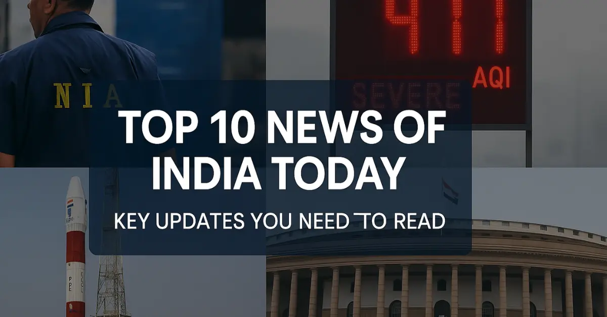 Top 10 News of India Today - 20 November 2025